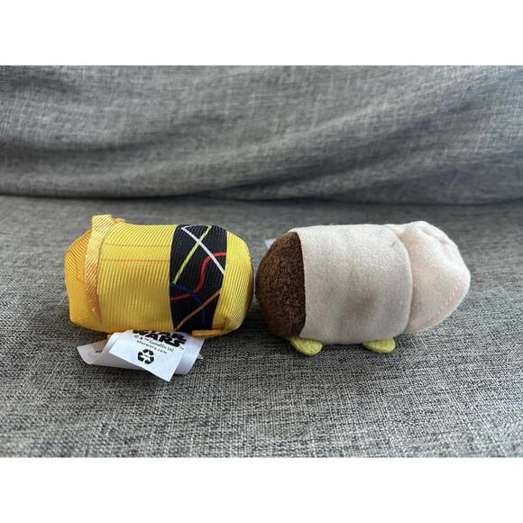 Disney Tsum Tsum Star Wars Mini Plush 3.5" C3PO Yoda Lot of 2 Stuffed - Picture 5 of 8